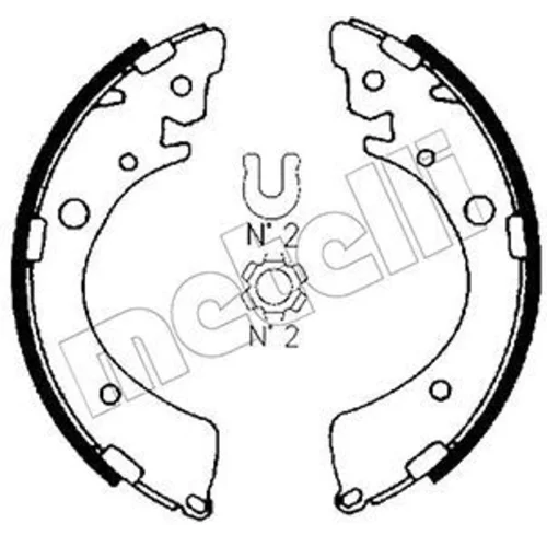Sada brzdových čeľustí METELLI 53-0153