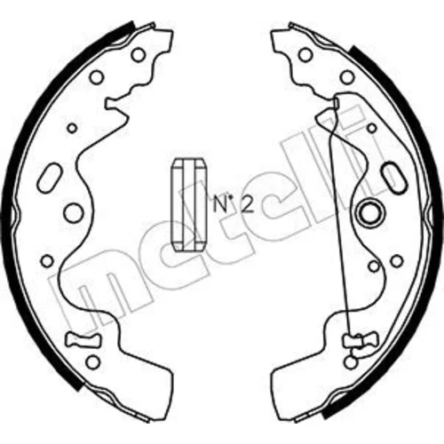 Sada brzdových čeľustí METELLI 53-0370