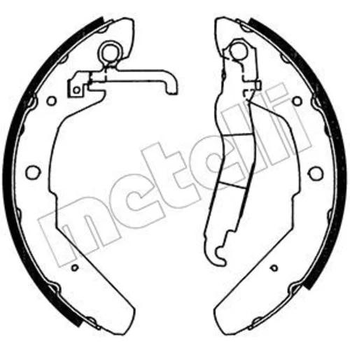 Sada brzdových čeľustí METELLI 53-0464