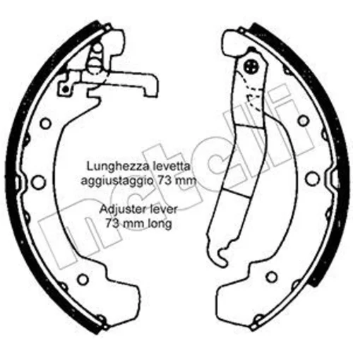 Sada brzdových čeľustí METELLI 53-0466