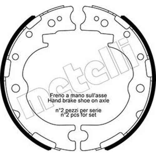 Sada brzd. čeľustí parkov. brzdy METELLI 53-0637