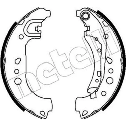 Sada brzdových čeľustí METELLI 53-0718