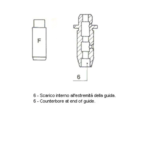 Vodítko ventilu METELLI 01-0935