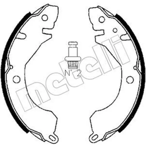 Sada brzdových čeľustí METELLI 53-0253