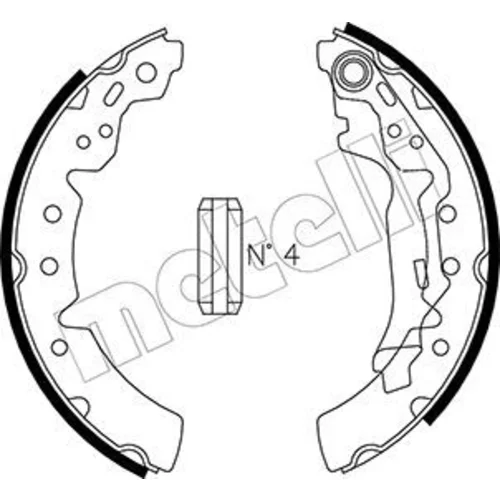 Sada brzdových čeľustí METELLI 53-0432