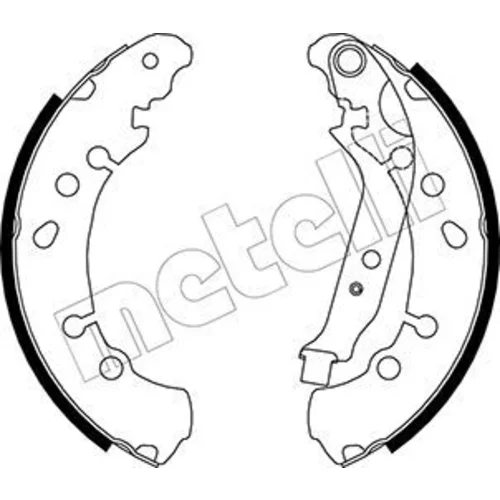 Sada brzdových čeľustí METELLI 53-0454