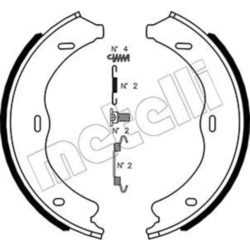 Sada brzd. čeľustí parkov. brzdy METELLI 53-0507K