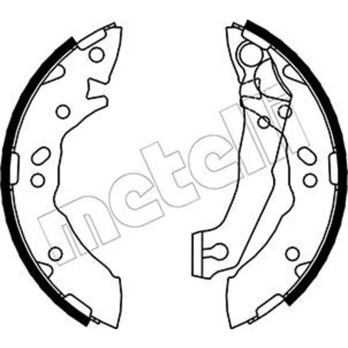 Sada brzdových čeľustí METELLI 53-0169