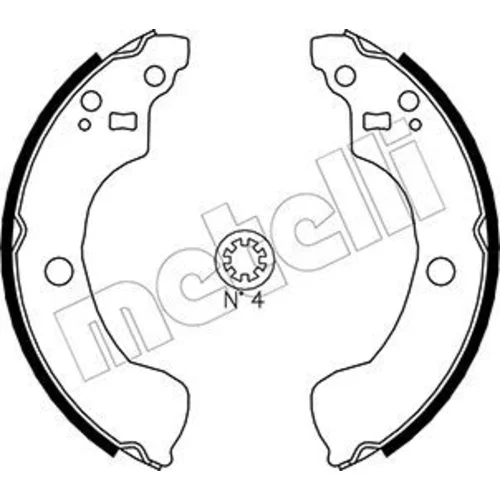 Sada brzdových čeľustí METELLI 53-0292