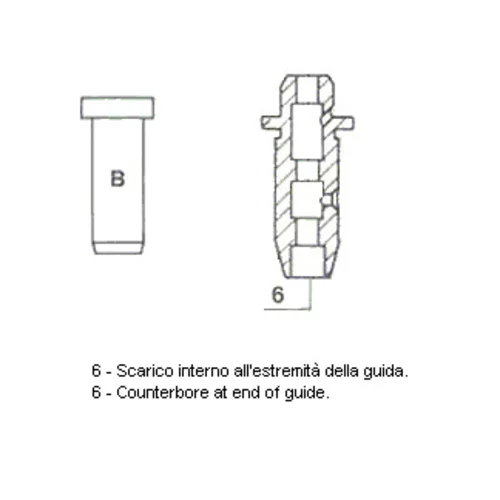 Vodítko ventilu METELLI 01-1005