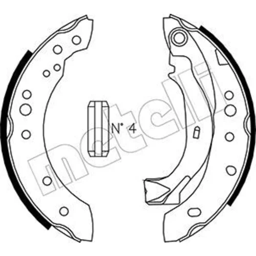Sada brzdových čeľustí METELLI 53-0025