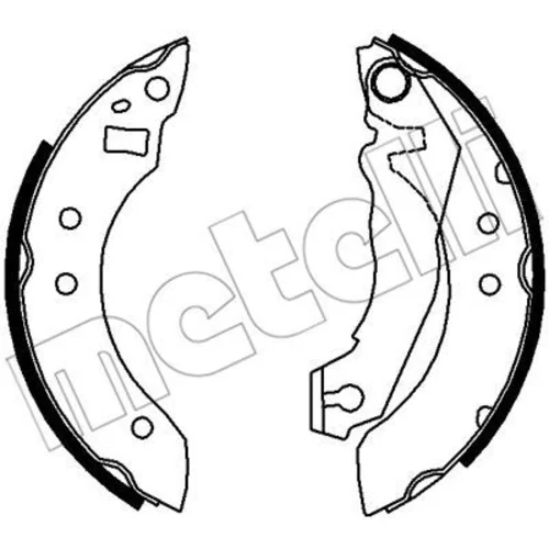 Sada brzdových čeľustí METELLI 53-0105
