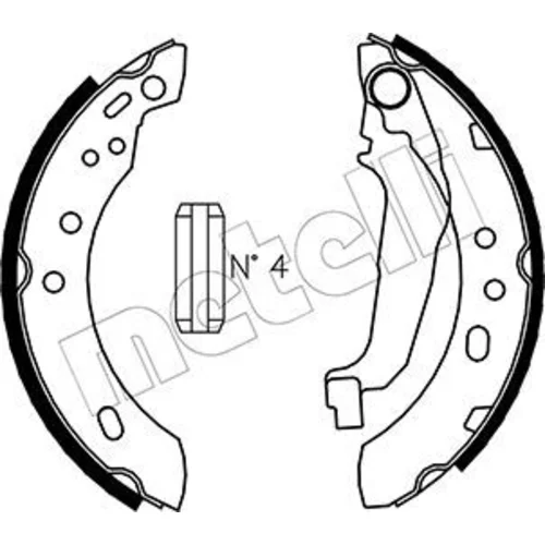 Sada brzdových čeľustí METELLI 53-0284