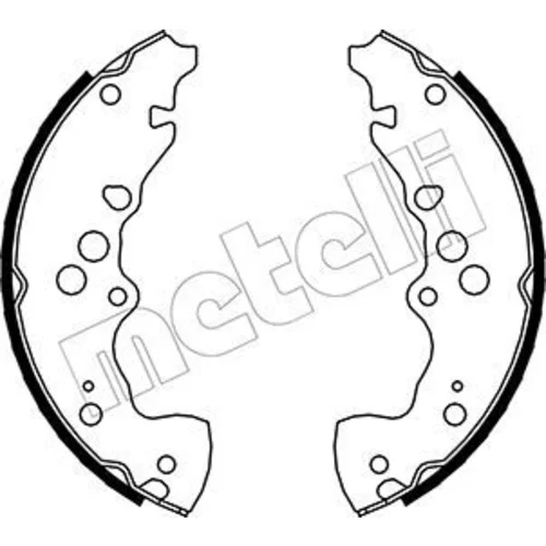 Sada brzdových čeľustí METELLI 53-0405
