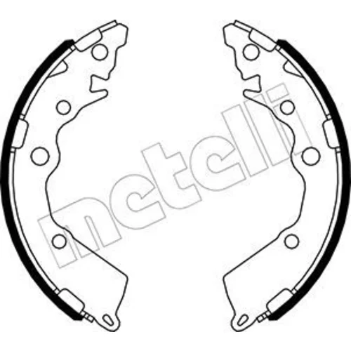 Sada brzdových čeľustí METELLI 53-0588