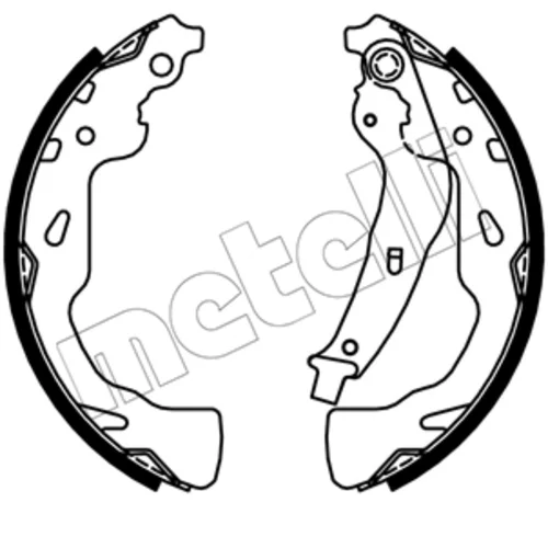 Sada brzdových čeľustí METELLI 53-0744