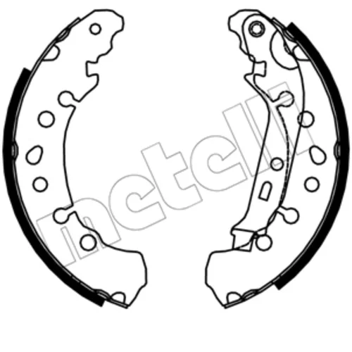Sada brzdových čeľustí METELLI 53-0750