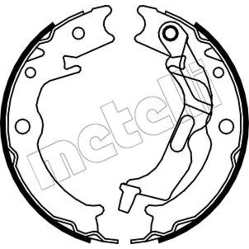 Sada brzd. čeľustí parkov. brzdy METELLI 53-0052