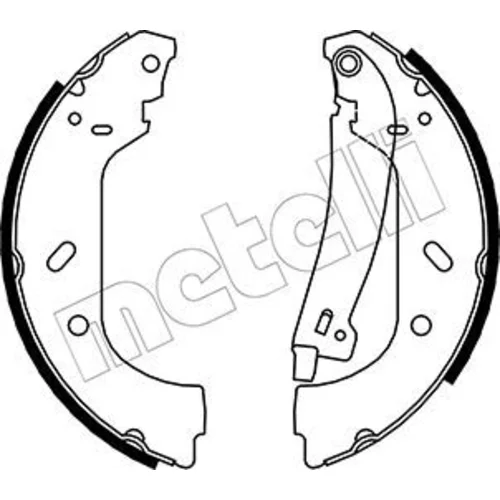 Sada brzdových čeľustí METELLI 53-0074Y