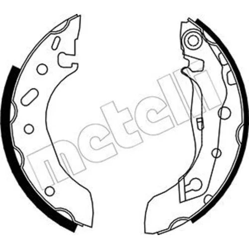 Sada brzdových čeľustí METELLI 53-0128
