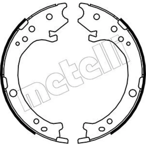 Sada brzd. čeľustí parkov. brzdy METELLI 53-0161