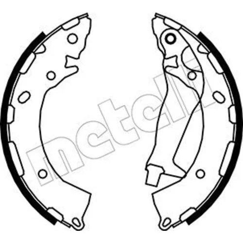 Sada brzdových čeľustí METELLI 53-0189
