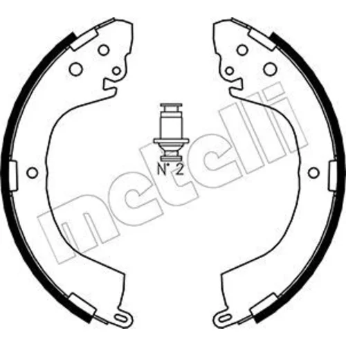 Sada brzdových čeľustí METELLI 53-0260