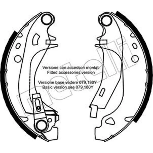 Sada brzdových čeľustí METELLI 53-0329Y