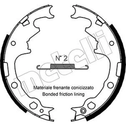 Sada brzdových čeľustí METELLI 53-0349