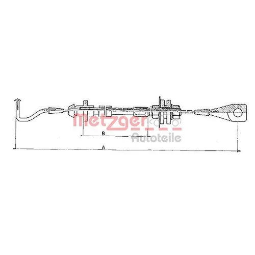 Plynové lanko METZGER 10.090