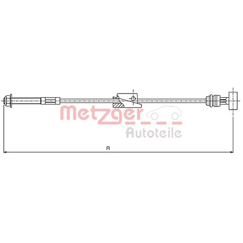 Ťažné lanko parkovacej brzdy METZGER 10.5415
