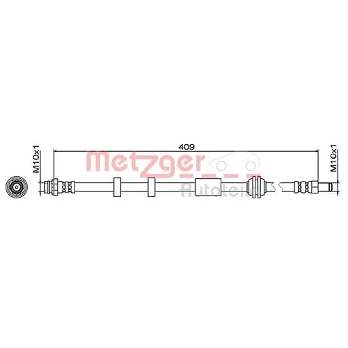 Brzdová hadica METZGER 4111468