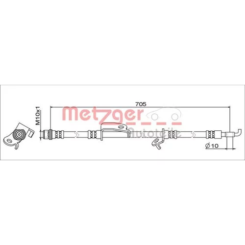 Brzdová hadica METZGER 4111519