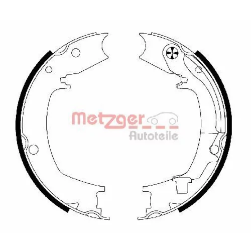 Sada brzd. čeľustí parkov. brzdy METZGER MG 204