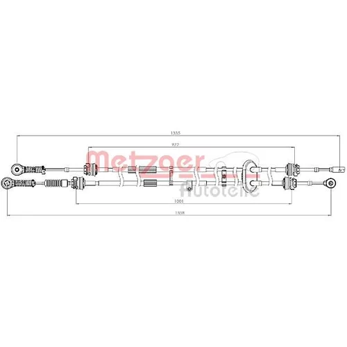 Lanko ručnej prevodovky 3150299 /METZGER/ - obr. 3