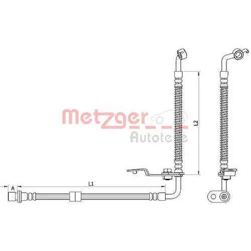 Brzdová hadica METZGER 4110878