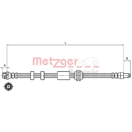 Brzdová hadica METZGER 4111216