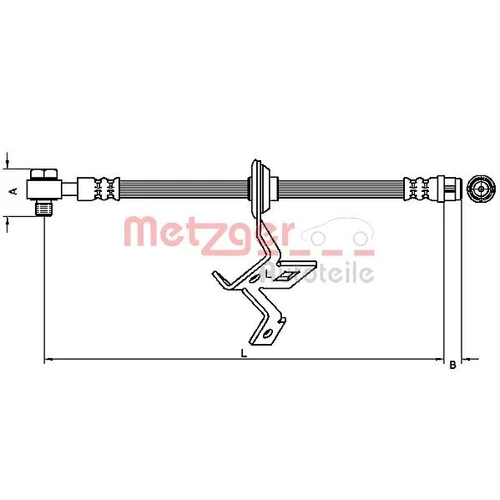 Brzdová hadica METZGER 4116209