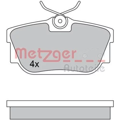 Sada brzdových platničiek kotúčovej brzdy METZGER 1170332