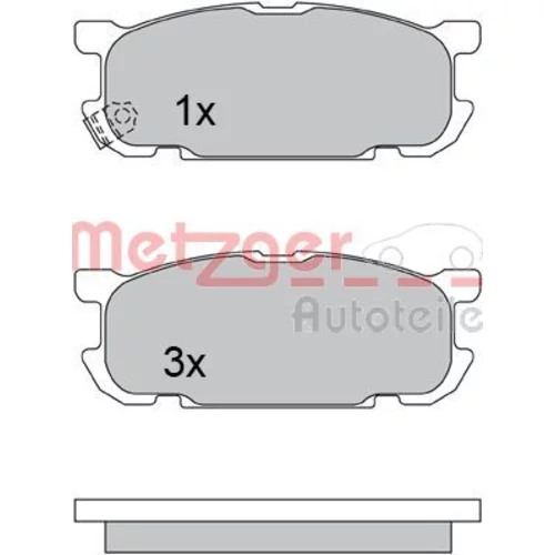 Sada brzdových platničiek kotúčovej brzdy METZGER 1170613