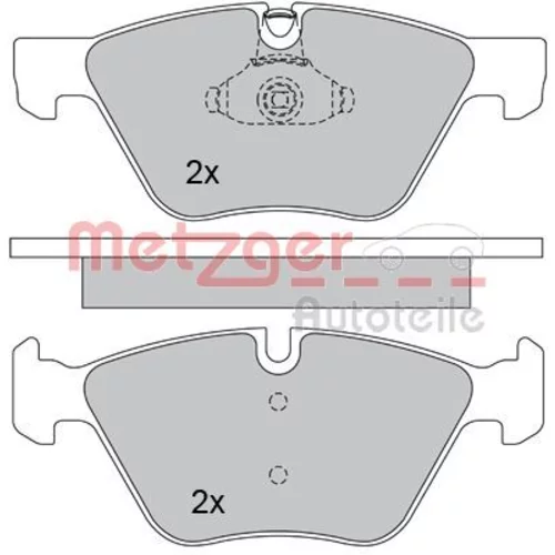 Sada brzdových platničiek kotúčovej brzdy METZGER 1170203