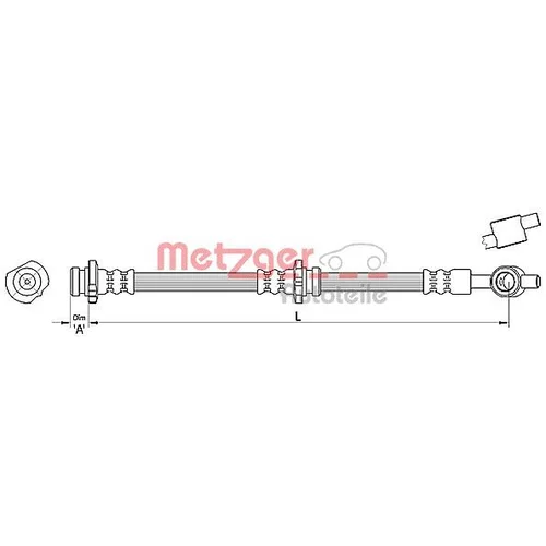 Brzdová hadica METZGER 4110383