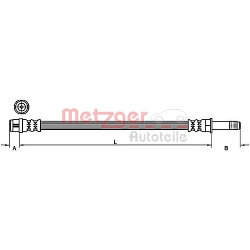 Brzdová hadica METZGER 4111091