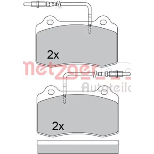 Sada brzdových platničiek kotúčovej brzdy METZGER 1170399