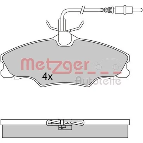 Sada brzdových platničiek kotúčovej brzdy METZGER 1170552