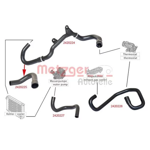 Hadica chladenia 2420224 /METZGER/ - obr. 1