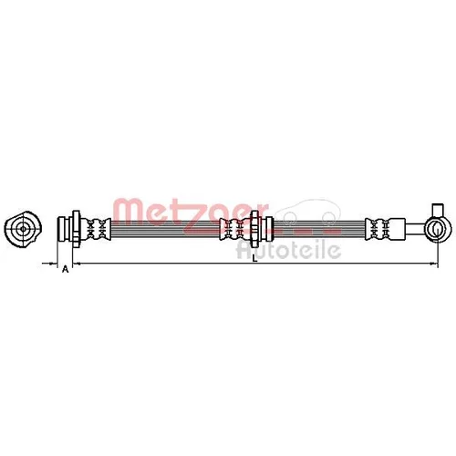 Brzdová hadica METZGER 4110859