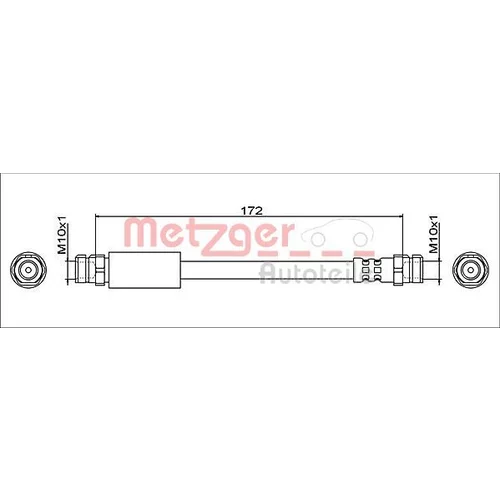 Brzdová hadica METZGER 4112029