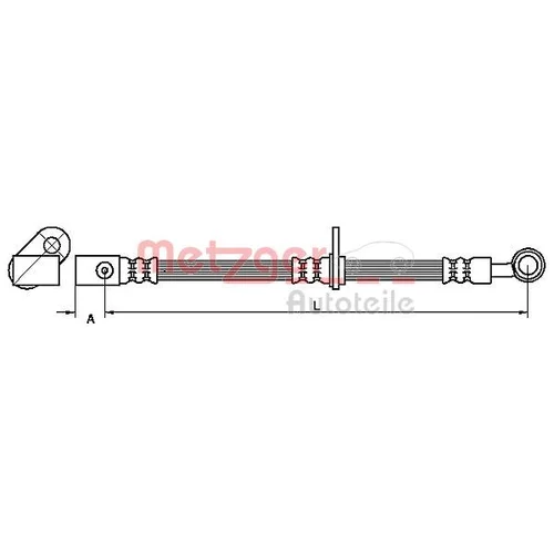 Brzdová hadica METZGER 4111070