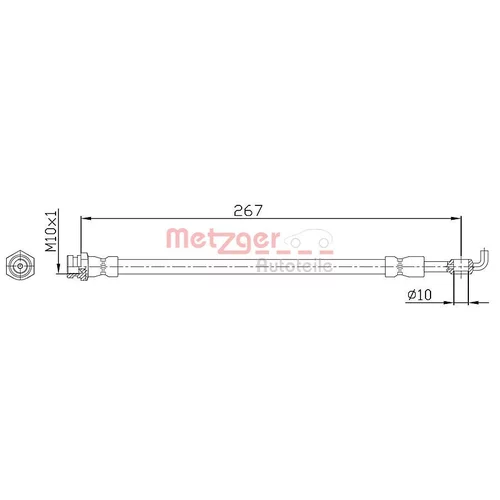 Brzdová hadica METZGER 4112230